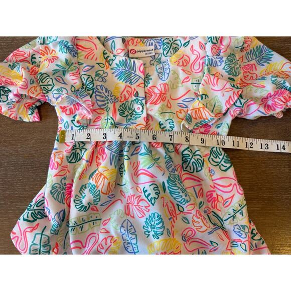 PEPPERMINT Tropical Print Top Shirt Girls size 6-7 years - Picture 4 of 5